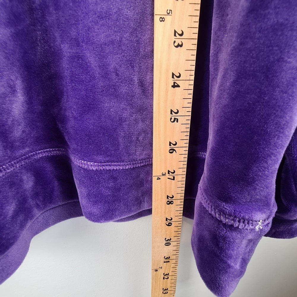 Muk Luks Womens Purple Velour Pajama Set Long Sleeve T3X Plus Size Lounge PJs - Picture 4 of 13